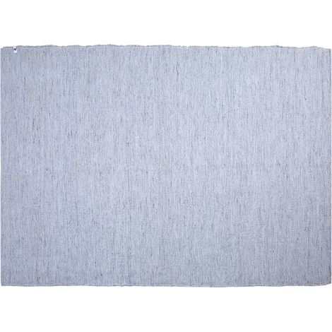 NIDAS - Tapis 160x230cm PET Recyclé Toucher Laine Gris Chiné (1/5)
