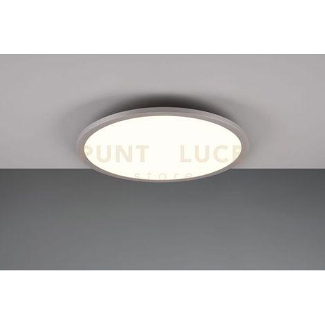 YUMA PLAFONIERA LED  20W-3W 250lm, 3000 - 6500K BORDO ALLUMINIO RETRO ILLUMINATA RGB CON ACCENSIONE SEPARATA CON TELECOMANDO MULTIFUNZIONE D. 40CM DIMMERABILE
