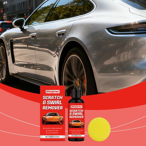 Auto-Kratzer-Pflegeset – Lackerneuerung, Reinigung, Politur, Aufbereitung und Glanzverbesserung – 100 g + 1 Schwamm -- DE (1/5)