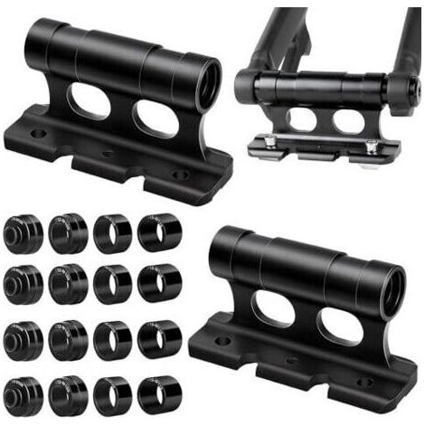 Support de fourche de vélo 2 pièces, support de fourche de toit de vélo de voiture, porte-fourche de vélo avec clip fixe, fourche de vélo en alliage d'aluminium, bloc de vélo polyvale (1/5)