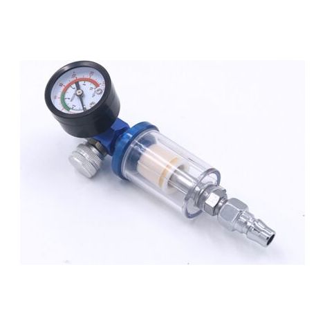 Régulateur d'air de pulvérisation au Pistolet à air compresseur + Filtre pièges à Huile séparateur d'eau avec Embout Accessoire Pistolet Peinture（G1/4）