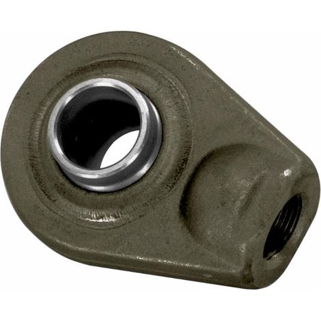 Supporto rotula sferica Ø 25mm Ama con base tonda e filetto femmina M27x2 (1/2)