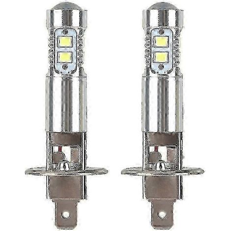Lot de 2 ampoules LED H1 pour phares de voiture, 100 W, 6000 K, pour feux de brouillard. (1/5)