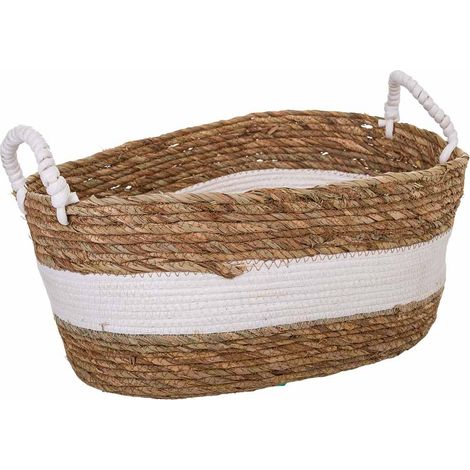 Capazo de fibra natural marrón 47x35x20 (1/5)