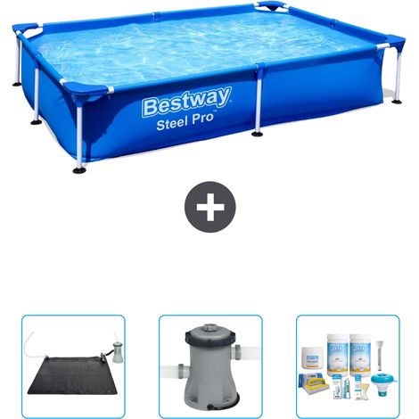 Bestway Steel Pro Rechteckig - 221x150x43 cm - 4-teilig  S22707 (1/4)