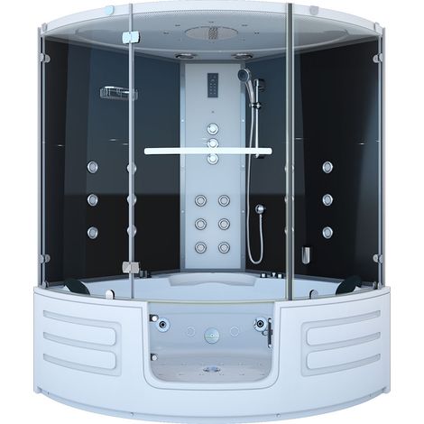 Dampfdusche Whirlpool Dusche Duschkabine K70-SW-TH 150x150cm OHNE Zusatzoptionen (1/5)