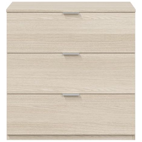 Kommode mit 3 Schubladen, 77 x 38 x 80 cm, in heller Eiche - Trieste (1/5)