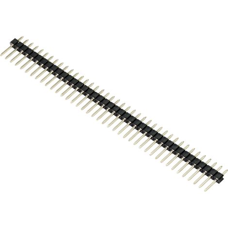 TRU COMPONENTS TC-9556692 Barrette mâle (standard) Nbr de rangées: 1 Nombre de pôles par rangée: 40 (1/2)