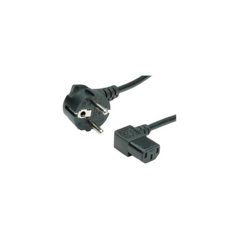 Cavo alimentazione spina schuko e presa iec c13 90° 1,8m