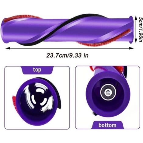 NALOOKAMIC  Barre de Brosse pour Dyson V10,Accessoires d\\'aspirateur, kit d\\'accessoires de Rechange Brosse Principale Rouleau pour Dyson for Dyson V10,3 trous (Size : for V10)