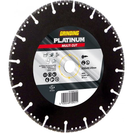 Dischi Grinding diamantati Platinum Multi Cut - Ø 230x3,1 mm. - foro 22,2 (1/4)