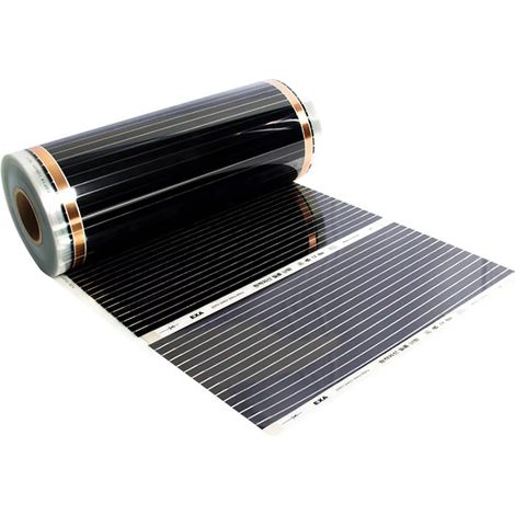 Chauffage au sol sain,élément chauffant en film de carbone, chauffage au sol infrarouge, tapis chauffant électrique pour chauffage au sol (50x800cm)