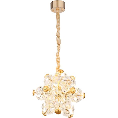 Globo - lampada a sospensione - FLORIELLA - oro - vetro - Ø 40cm