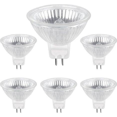 Ampoule Halogene GU5.3 50W 220V. 680lm Blanc Chaud 2700K Dimmable. Ampoule Spot Halogène MR16. pack de 6 (1/5)