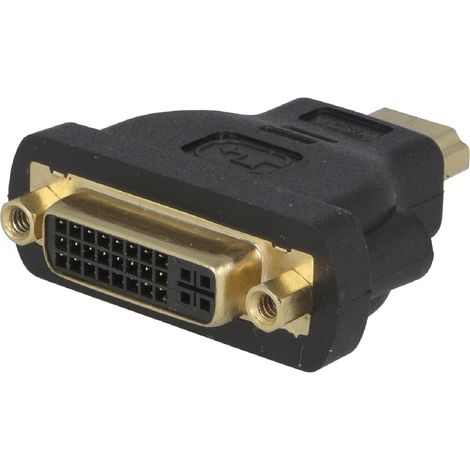 Adaptateur DVI-D femelle vers HDMI male noir
