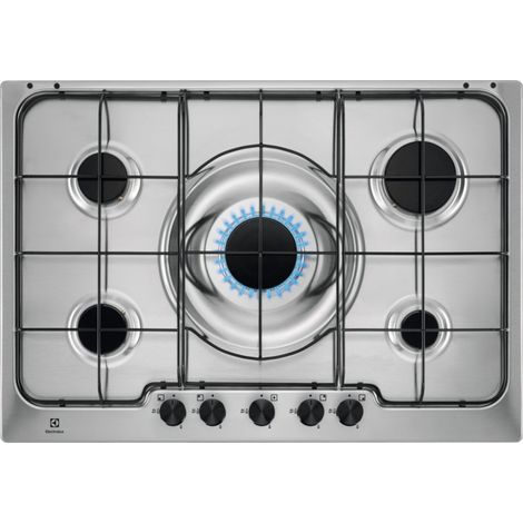 Electrolux RGG7252OOX, Edelstahl, eingebaut, 74,5 cm, Gas, 5 Brenner