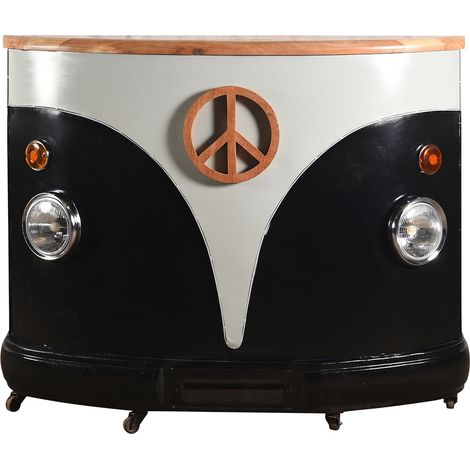 Signes Grimalt Botellero Muebles  Mueble Bar Mueble Auxiliar Negro 45x148x119cm 23763