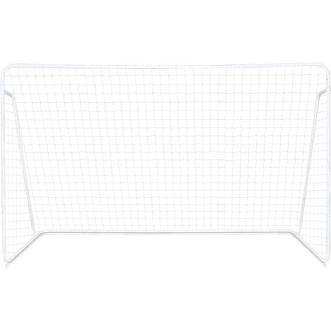 L&H-Cfcahl – But de football en tube acier galvanisé 240x150x90cm – Maille 10x10cm – Diamètre tuyau Φ25x0,6mm – Léger et durable pour terrains de jeu