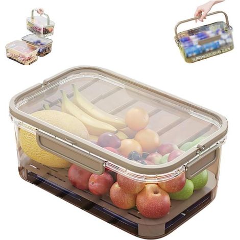 Boîte de conservation de glace extérieure – Boîte de conservation portable avec bloc réfrigérant, idéale pour le camping, les (1/4)