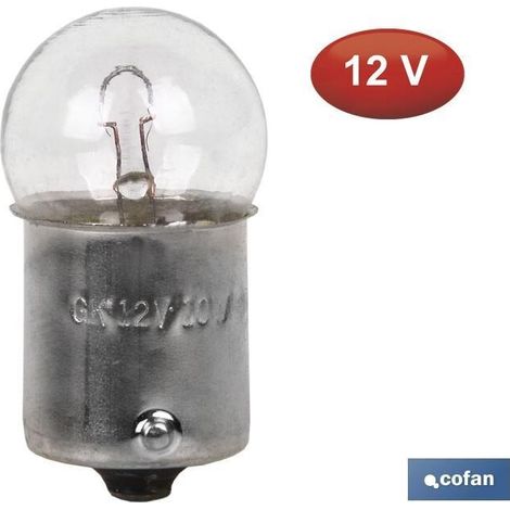 Lámpara cofan piloto r10w (ba15s scc) 12v