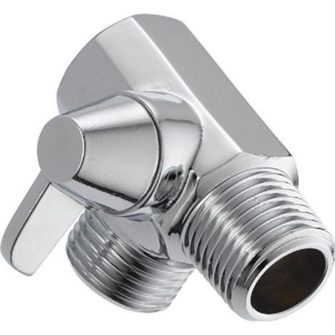 Inverseur de Douche, Adaptateur Universel de Dérivation 3 Voies en Laiton Chromé G1 / 2 "Adaptateur de Soupape en Forme de T pour Bras de Douche Monté (1/5)