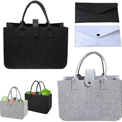 sac feutre, sac courses feutre, sac feutre, sac feutre, sac anses feutre, sac courses feutre shopping, sorties, voyages (1/5)