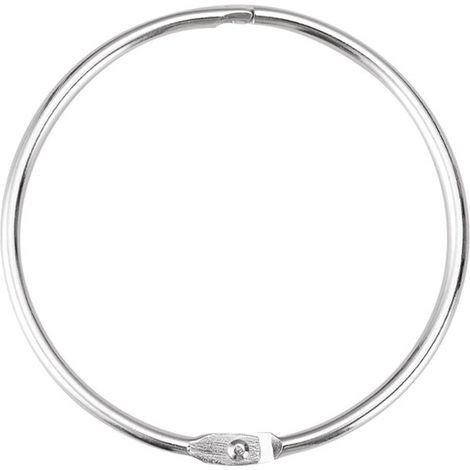 20 anneaux rideau douche métal argent 60 mm, faciles ouvrir fermer pour salle bain (1/5)