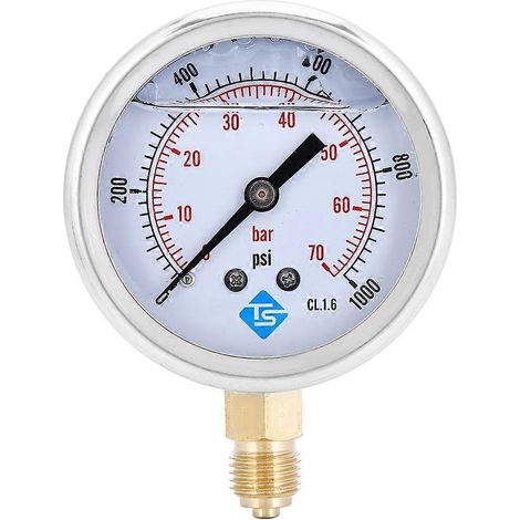 TS‐PGG604‐70bar 1/4BSP Y60 Professionelles Radialmanometer für Haushalt und Industrie