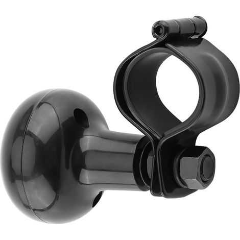 Poignée de volant universelle noire pour voiture - Boule de rotation lourde (1/5)
