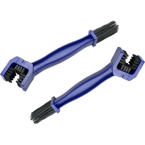 2 Pièces Brosse de Nettoyage pour Chaîne de Moto,Brosse Chaine Moto Kit de Brosses de Nettoyage,Nettoyeur de Chaîne,Vélos Brosse (1/4)