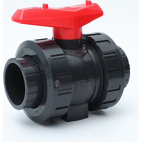 PVC-Kugelhahn I 32mm I 1 Zoll I für Klebemuffen und Fittings I Absperrventil I PVC-Rohranschluss I Kugelhahn für den Schwimmbad- und Teichbau