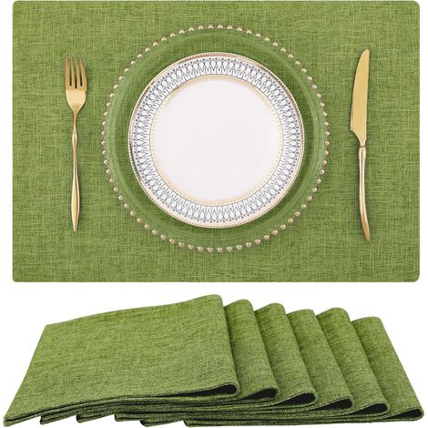 2 pièces - Placards - Linge de maison - Style américain - Tapis de table - Respirant et durable - Vert gazon (1/5)