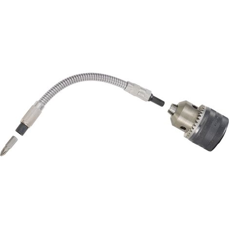 Tivoly • Portapunte flessibile • L180mm • Attacco esagonale Ø6,35mm Cambio rapido • Per accesso difficile