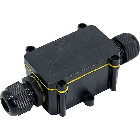 IP68 wasserdichte Anschlussdosen, 2-Wege-Anschlussdose für Außenbeleuchtung, 4 mm bis 11 mm Kunststoff-Kabelverschraubung, wasserdichter Außenkabelverbinder (1/5)