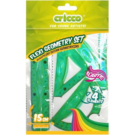 Flexibles Geometrie-Set mit 15 cm Cricco-Lineal