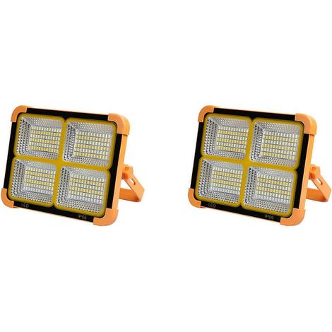 projecteurs solaires LED 3000W rechargeables, lampes de camping d'urgence étanches, projecteurs de recherche 3000W (1/3)