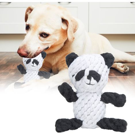 Jouet à mâcher pour chiens et pandas, en corde de coton tissée à la main, en forme d'animal de dessin animé (1/5)