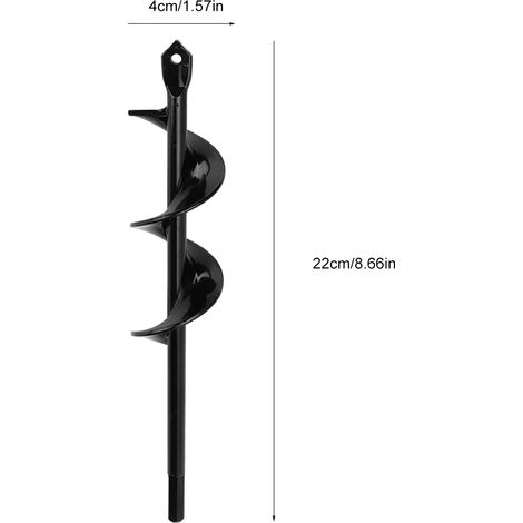 Accessoires de Forage Spirale pour Jardinage et Culture Maraîchère - Tarière à Terre 4x22cm - Contactez le Service Client Avant Achat-KZQ (1/5)