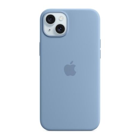 Apple iPhone 15 Plus Silikonskal med MagSafe Vinterblå MT193 (1/3)