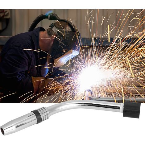 Torche de soudage MIG col de cygne 24KD pour style Binzel Abicor avec buse en laiton acier inoxydable 9mm (1/5)