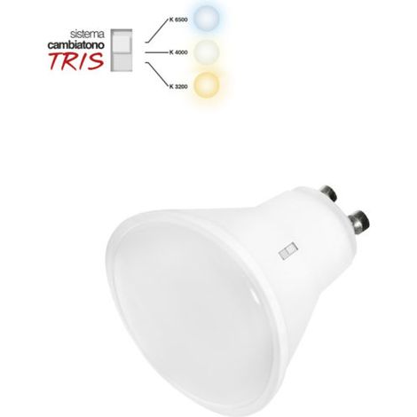 Lampada LED 7,5W GU10 Cambiatono Tricolor 220V