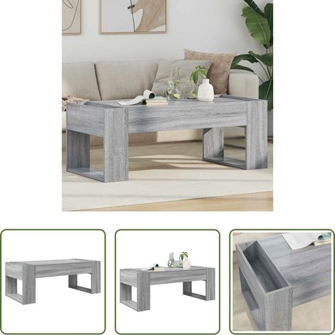 Bois d'ingénierie - Table basse Gris Sonoma 110 x 50 x 41 cm Bois d'ingénierie (1/5)