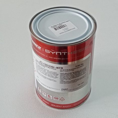 Renner monoren 1kg smalto opaco - tutti i ral 1000 - base nitro a rapida essiccazione, colore  ral 1004 - giallo oro