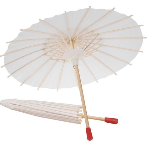 Lot de 2 parasols japonais décoratifs pour enfants, parasols de mariage, parapluies en papier huilé, accessoires de spectacle pour enfants, décoration de mariage-22cm (1/3)