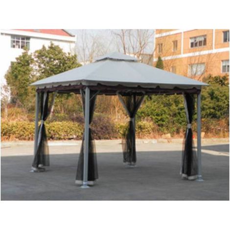 C GAZEBO ACCIAIO 3X3M DOHA BEIGE/COFFEE