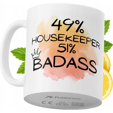 Lustige Kaffeetasse mit witzigem Textdesign – ideal für Haushälterinnen, Geburtstage, Namenstage und Feiertage. Hochwertige Tasse für besondere Anlässe, ob zu Hause, im Büro oder bei der Arbeit. Farbe