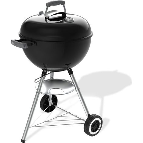 Barbecue a charbon - Weber - Original Kettle - Ø47 cm - Thermometre intégré - Acier émaillé - Clapet d'aération - 6 couverts - Noir