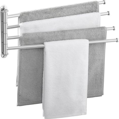 Handtuchhalter schwenkbar Edelstahl Wandmontage 4 Armig 50CM Poliert (1/5)