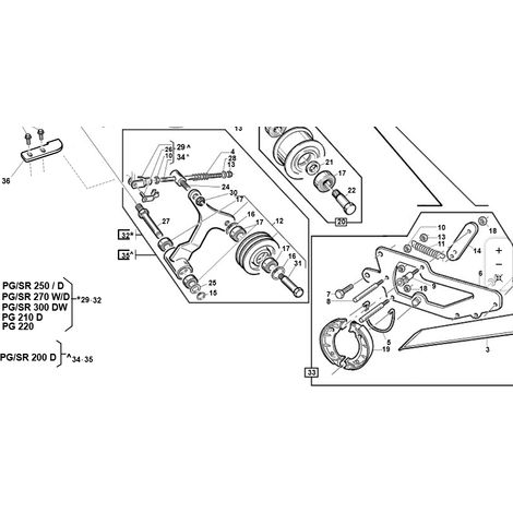 KIT TEND. MOT. PG (Daih - B&S 23 - D902) ORIGINALE KUBOTA GIANNI FERRARI 95599600000