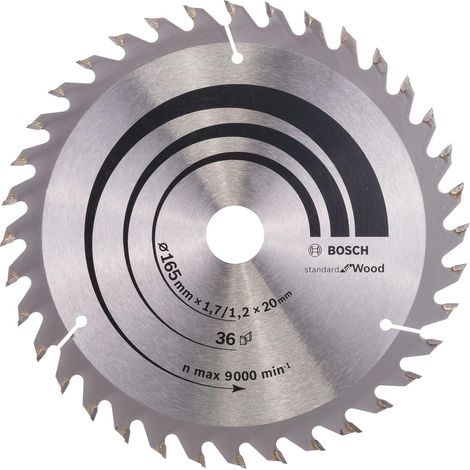 Bosch PRO 165mm x 20mm 36 Tooth Optiline Wood Circular Saw Blade 2608642602